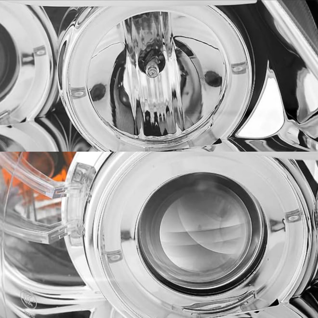 Scheinwerfer für BMW E90/E91 3er Angel Eyes chrom 03.2005-08.2008
