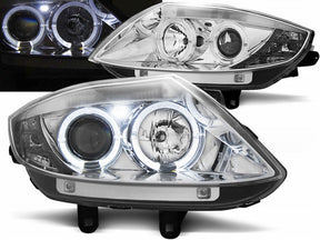 Angel Eyes Scheinwerfer Chrom für BMW Z4 E85 E86 2002-2008 mit LED Ringen
