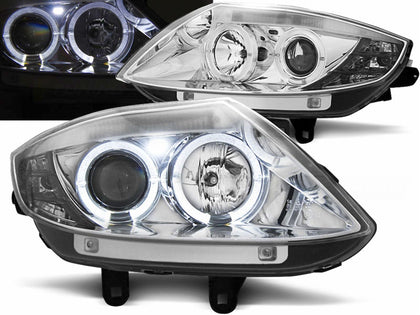 Angel Eyes Scheinwerfer Set Chrom für BMW Z4 E85 E86 2002–2008
