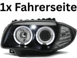 1x (FAHRERSEITE) Scheinwerfer für BMW 1er E87 E81 E82 E88 2004-2011 LED Angel Eyes