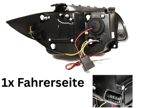 1x (FAHRERSEITE) Scheinwerfer für BMW 1er E87 E81 E82 E88 2004-2011 LED Angel Eyes