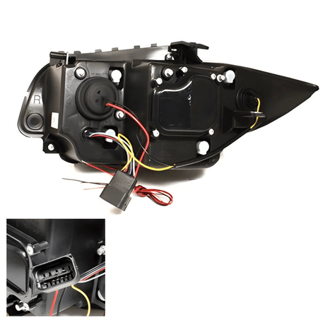 LED Angel Eyes Scheinwerfer Set für BMW 1er E87 E81 E82 E88 2004-2011 schwarz - CR Tuning