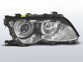Angel Eyes Scheinwerfer Set chrom BMW E46 09.2001-03.2005 mit LED Ringen
