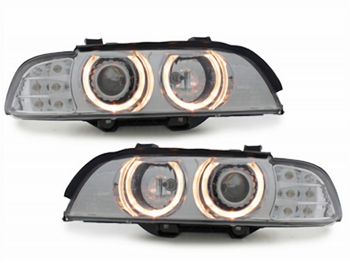 Scheinwerfer für BMW E39 5er 95-2000 LED indicator chrom