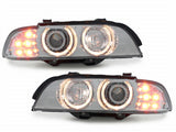 Scheinwerfer für BMW E39 5er 95-2000 LED indicator chrom