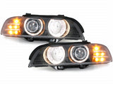 Scheinwerfer für BMW E39 5er 95-2000 LED indicator schwarz