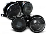 Doppel Scheinwerfer Set für BMW E30 09/1987-06/1994 schwarz mit Fadenkreuz