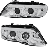 Angel Eyes D2S Xenon Scheinwerfer Set Chrom für BMW X5 E53 11/2003–2006