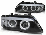 Xenon D2S Scheinwerfer für BMW X5 E53 CCFL Angel Eyes 11.2003 - 2006