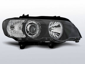 Angel Eyes Scheinwerfer Set schwarz für BMW X5 E53 1999-2003 LED Tuning Zubehör
