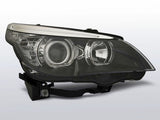 LED Angel Eyes Scheinwerfer Set H7/H7 schwarz für BMW E60/E61 03-07
