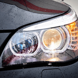 Angel Eyes LED Scheinwerfer Set Schwarz für BMW 5er E60 Limousine & E61 Kombi 2003–2007