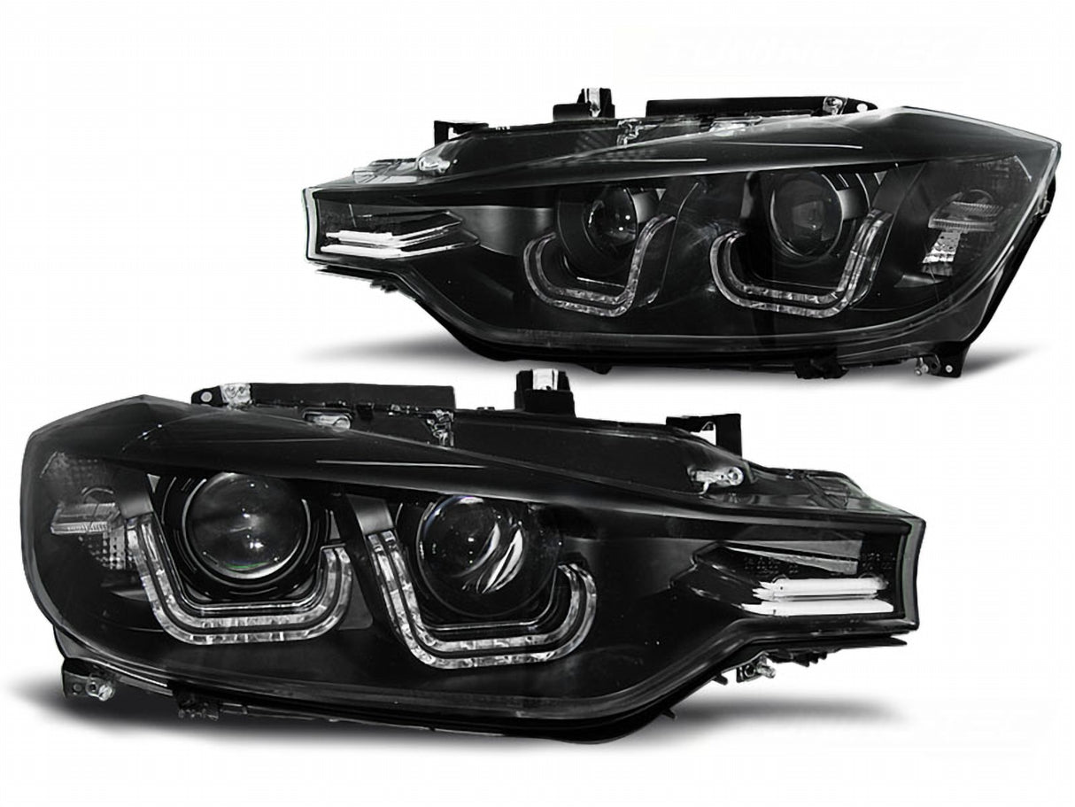 D1S Xenon Scheinwerfer für BMW F30/F31 10/2011-05/2015 schwarz LED Tagfahrlicht