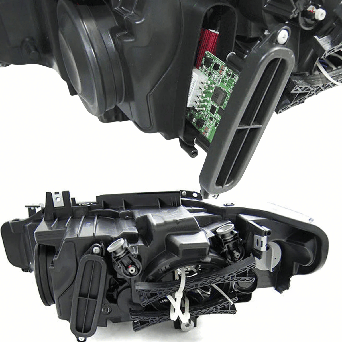 Scheinwerfer Set LED Angel Eyes für BMW 3er F30/F31 2011–2015 in Schwarz True DRL