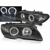 Xenon Scheinwerfer Set CCFL Angel Eyes schwarz für BMW E46 04.2003-2006 Coupe Cabrio