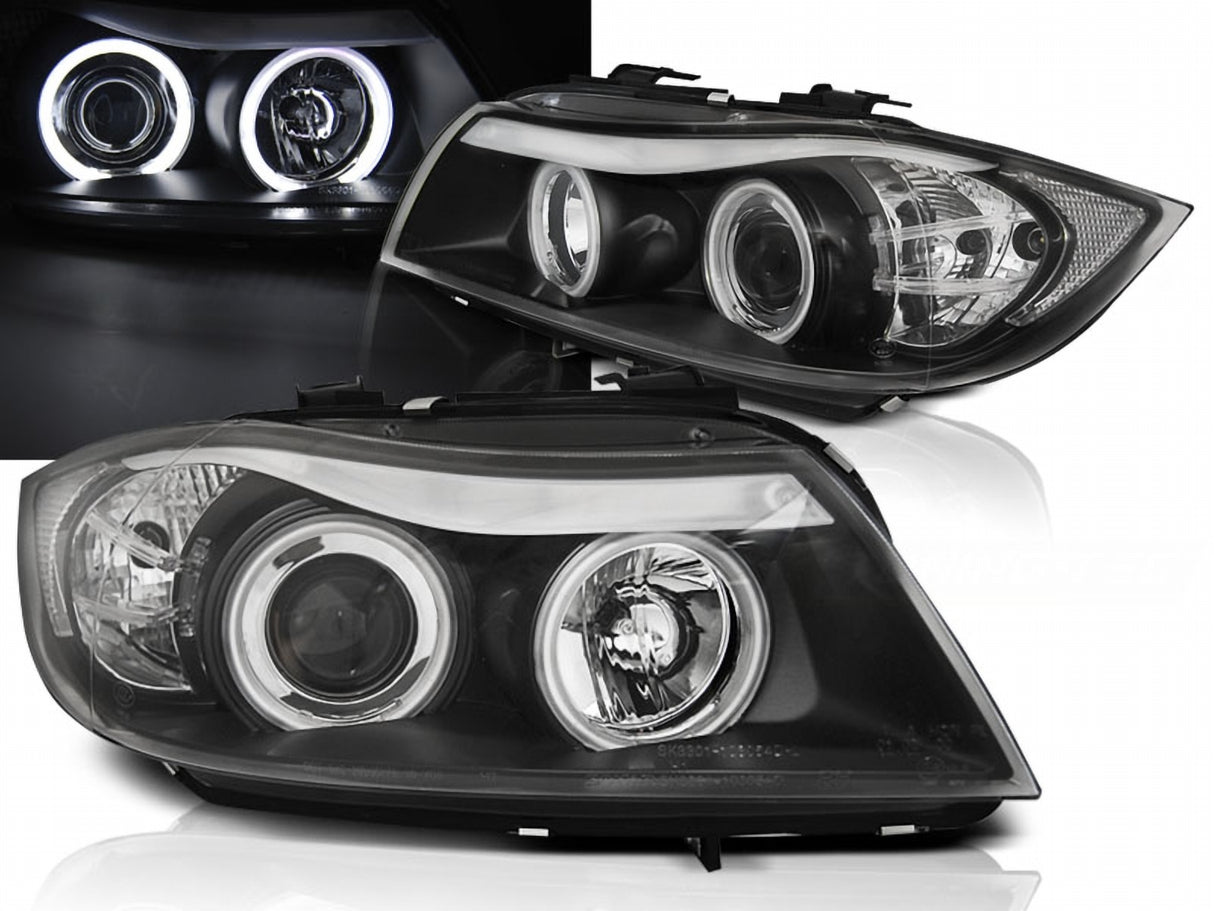 CCFL Angel Eyes Scheinwerfer Set für BMW 3er E90/E91 03.2005-08.2008-