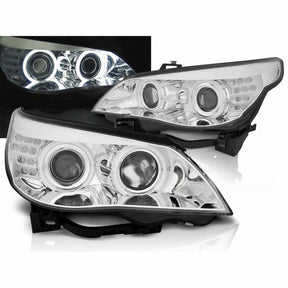 CCFL Angel Eyes Scheinwerfer LED Blinker chrom für BMW E60/E61 03-07 - CR Tuning