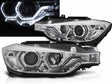 Scheinwerfer Set Chrom mit LED Angel Eyes und True DRL für BMW 3er F30 F31