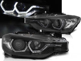 LED Tagfahrlicht Scheinwerfer für BMW F30/F31 schwarz 10.2011 - 05.2015