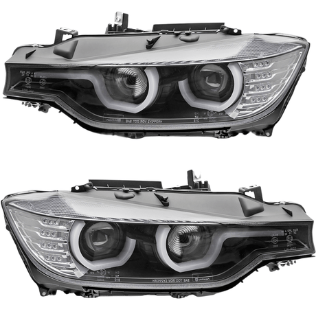 Scheinwerfer LED Tagfahrlicht mit Ringen für CR-Tuning für BMW E92 E93