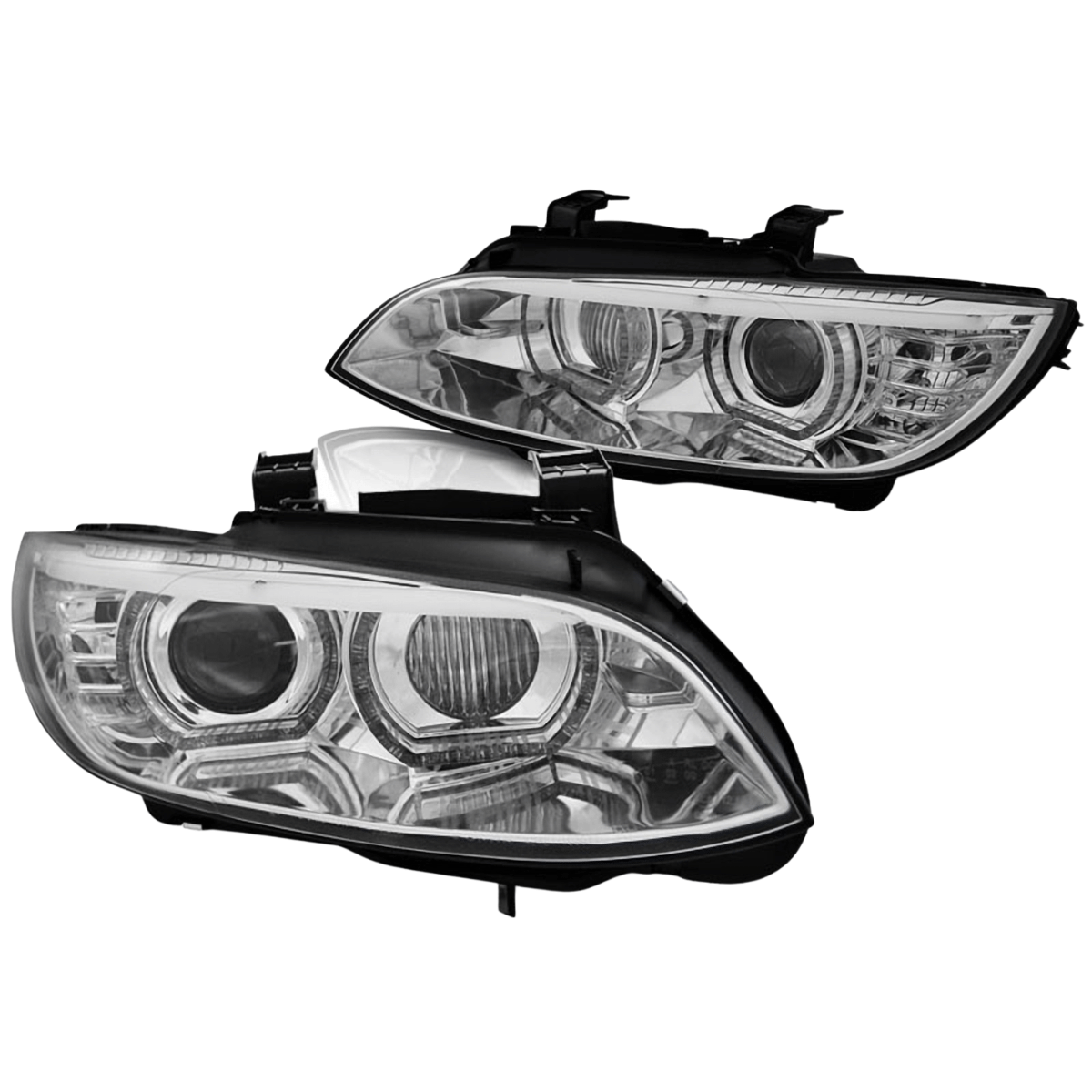Scheinwerfer LED Angel Eyes Doppel-Xenon Look Tuning-Scheinwerfer für BMW E90 E91