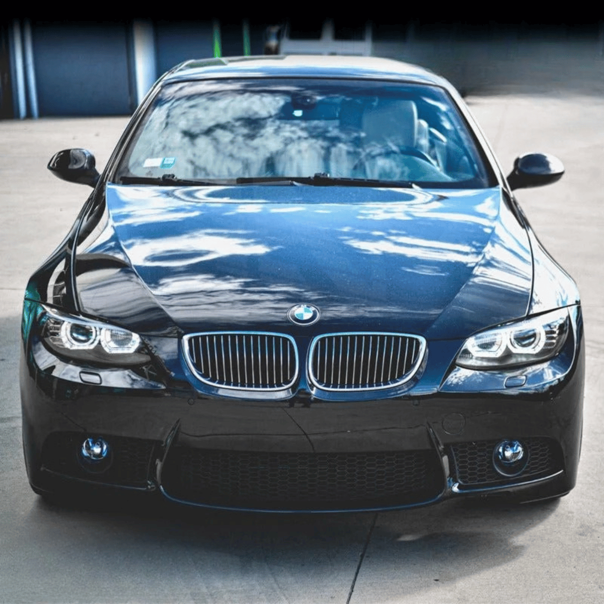 Scheinwerfer LED Tagfahrlicht Frontansicht CR-Tuning für BMW E92 Coupe
