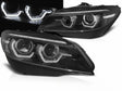Scheinwerfer Set Schwarz mit Angel Eyes und dynamischen Blinkern für BMW Z4 E89 Xenon