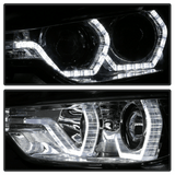 LED Scheinwerfer mit Tagfahrlicht für BMW E90 E91, Klarglas mit weißem Standlicht
