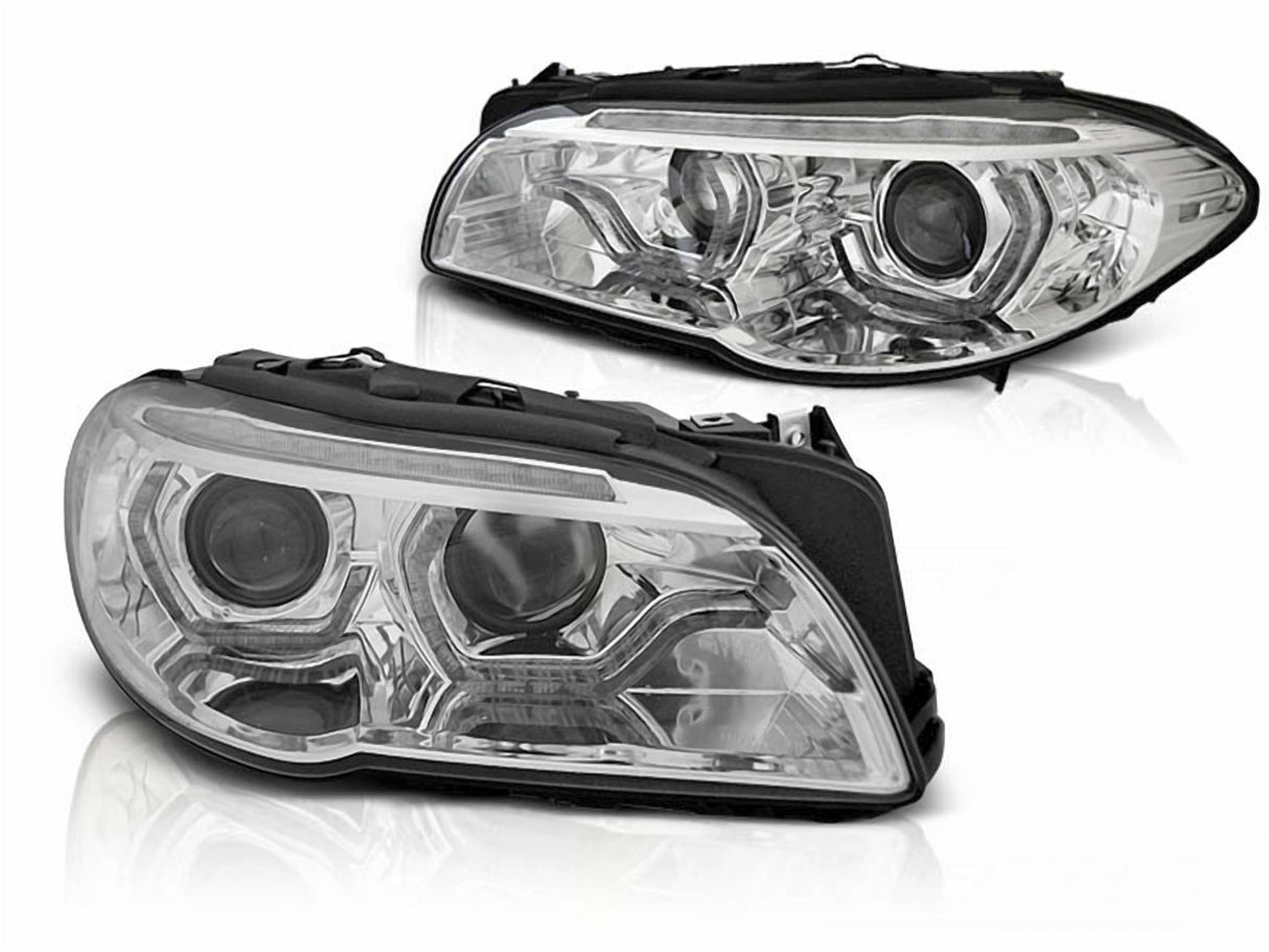 LED Scheinwerfer für BMW 5er E60 E61 mit Klarglas und moderner Optik