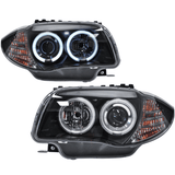 CCFL LED Angel Eyes Scheinwerfer Set für BMW 1er E87 E81 E82 E88 2004-2011 - CR Tuning