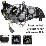 Angel Eyes LED Scheinwerfer Set mit AFS für BMW X5 E70 2007–2013 Schwarz