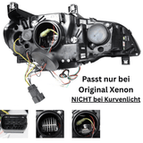 Angel Eyes LED Scheinwerfer Set Schwarz für BMW X5 E70 2007–2013 ohne AFS