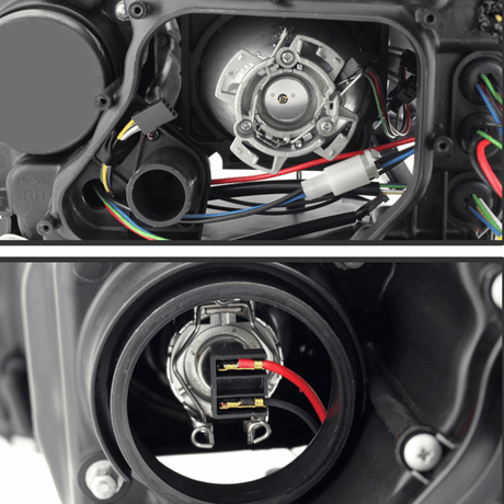 LED Scheinwerfer Anschluss Details: H7 Birne mit Kabeln und Stecker, Fahrzeugzubehör von CR-Tuning