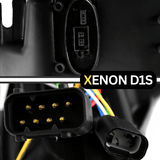 Angel Eyes Xenon Scheinwerfer Set Schwarz für BMW 5er E60 E61 Baujahr 2005–2007 mit LED Blinkern