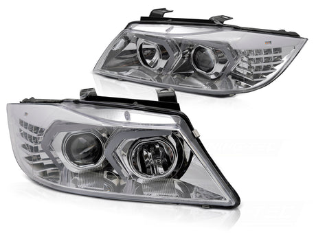 LED Scheinwerfer für BMW 3er E90 E91 mit Tagfahrlicht Funktion und Klarglas Optik