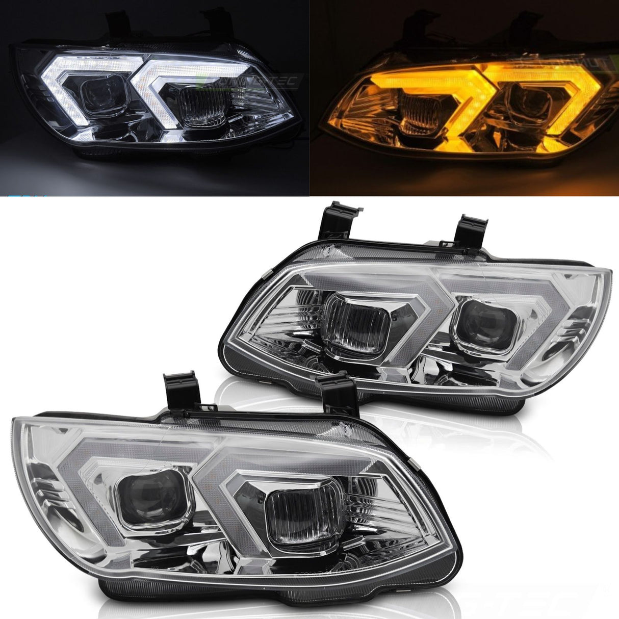 Xenon Scheinwerfer Set chrom für BMW 3er E92 E93 LCI 2010-2013 Facelift