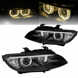3D Angel Eyes Xenon Scheinwerfer Set für BMW 3er E92 Coupé 06–10 & E93 Cabrio 07–10