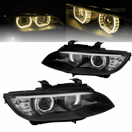 3D Angel Eyes Xenon Scheinwerfer Set für BMW 3er E92 Coupé 06–10 & E93 Cabrio 07–10