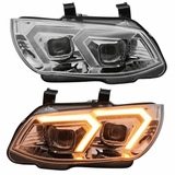 Xenon Scheinwerfer Set für BMW 3er E92 E93 LCI 2010–2013 mit gelbem LED Tagfahrlicht