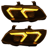 Xenon Scheinwerfer Set für BMW 3er E92 E93 LCI 2010–2013 mit gelbem LED Tagfahrlicht