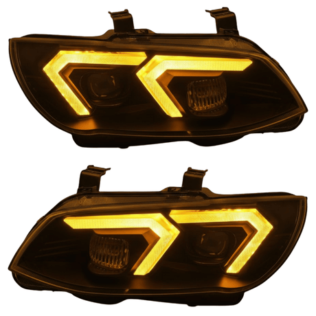 Xenon Scheinwerfer Set für BMW 3er E92 E93 LCI 2010–2013 mit gelbem LED Tagfahrlicht