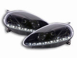 LED Scheinwerfer Set in schwarz für Fiat Grande Punto 2005-2008-