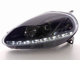 LED Scheinwerfer Set in schwarz für Fiat Grande Punto 2005-2008-