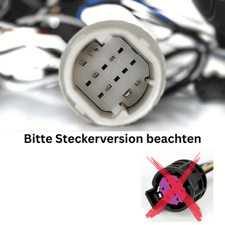 Steckeranschluss für CR-Tuning LED-Scheinwerfer und Rückleuchten, beachten Sie die Version