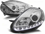 Led Scheinwerfer Set in chrom für Fiat Grande Punto Facelift 08-09