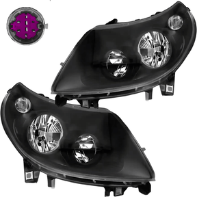 Schwarze Scheinwerfer Set für Fiat Ducato Citroen Jumper Peugeot Boxer 2010-2014 - CR Tuning