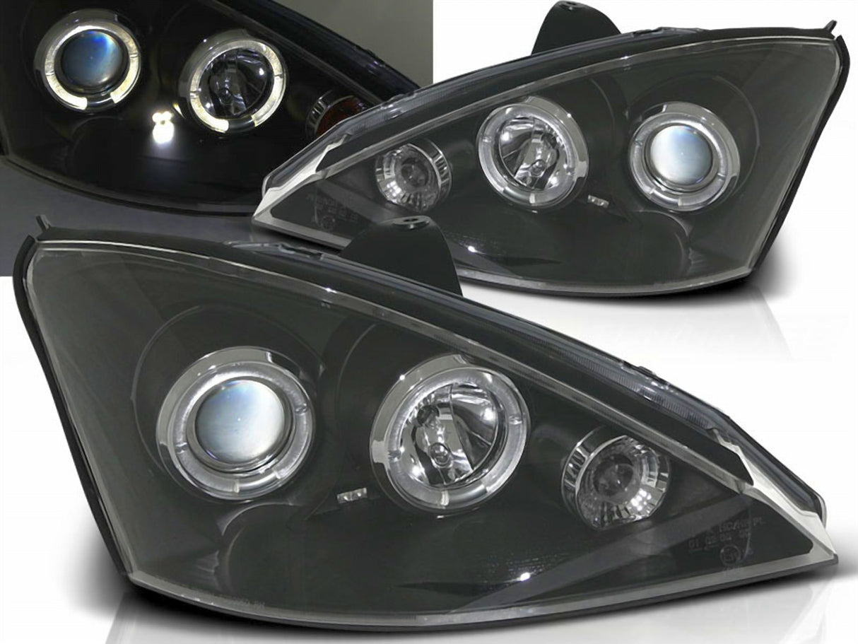 Angel Eyes Scheinwerfer für Ford Focus 11.2001-10.2004 schwarz