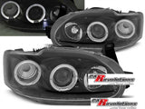 Angel Eyes Scheinwerfer schwarz für Ford Escort MK7 02.1995 - 2000