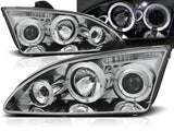 Angel Eyes Scheinwerfer Set in chrom für Ford Focus II 09.2004-01.08