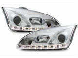 Led Scheinwerfer Set in chrom für Ford Focus C307 10.96-08.2000